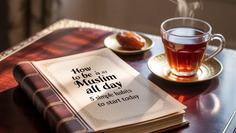 Muslim daily routine dua or short prayers to remember Allah all day