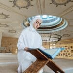 Surah Al-Fatihah calligraphy in a mosque